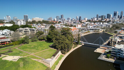 Sticker - Aerial view of Claise Brook and Mardalup Park in Perth