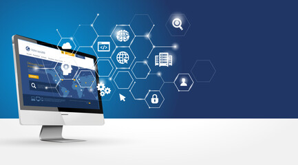 Wall Mural - technology banner