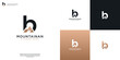 © pardiJP - Initial letter B logo and mountain symbol logo design template