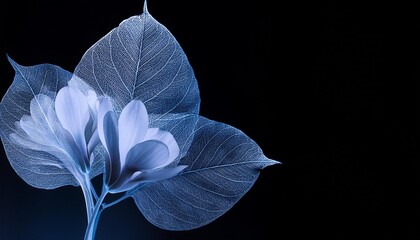 Wall Mural - blossom beautiful leaf background floral flower xray bloom nature creative spring. Generative AI. Generative AI