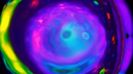 Wall Mural - abstract background with bubbles psychedelic