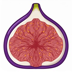 Wall Mural - Sweet ripe fig purple exotic food fruit fresh raw juicy healthy ingredient