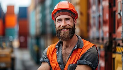 Wall Mural - worker in warehouse