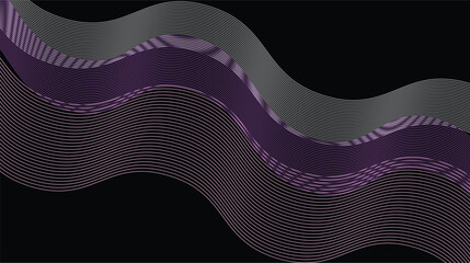 Abstract purple wave vector background for cards or wallpaper