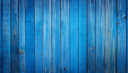 Wall Mural - Blue wood wall background