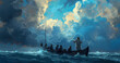 © Paula - Jesus calming the storm on the sea