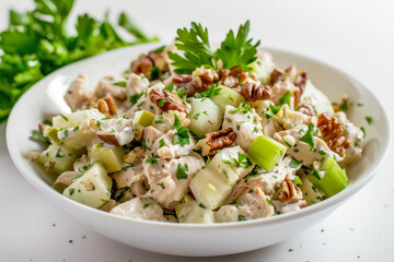 Wall Mural - Classic chicken salad with celery and pecans