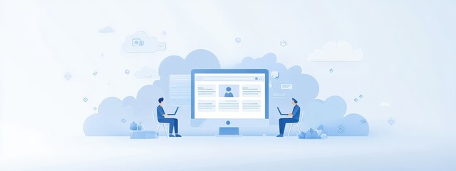 Web website design flat concept business illustration building icon technology. Website mobile web design internet template software computer 3D interface screen page online platform build seo laptop.