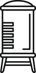 Poster - Simple water tower tank icon representing water storage and supply