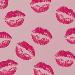 Sticker - Women's Lips Lipstick Pattern - Beauty Trends, Creative Lipstick Patterns for Fashionable Women, Vibrant Lip Designs - Lipstick Art and Style, 