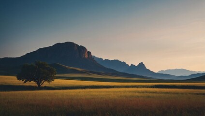 Wall Mural - Simple Landscape