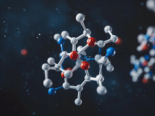 abstract structure background of molecule or atom, molecular structure, structural chemical formula 