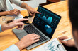 © Summit Art Creations - Financial data analysis dashboard by Fintech BI or business intelligence display on laptop screen to in-depth financial data analysis by business people working on business marketing. Meticulous