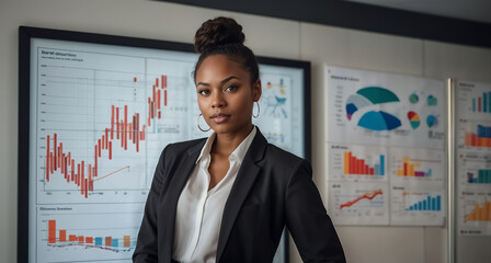 Wall Mural - professional businesswoman in office