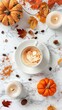© Yahor Shylau  - cup of coffee on autumn background.