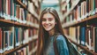 © Togrul - Girl with books smiling in library