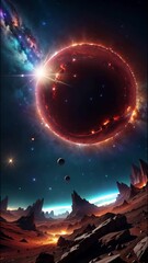 Wall Mural - Abstract galaxy background	
