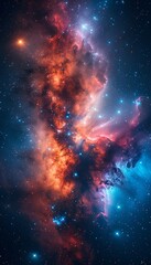 Wall Mural - cosmic dance a tapestry of stars, gas, and interstellar dust, space exploration wonder