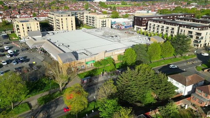 Wall Mural - High Angle View of Central Wembley London City of England United Kingdom, April 17th, 2024