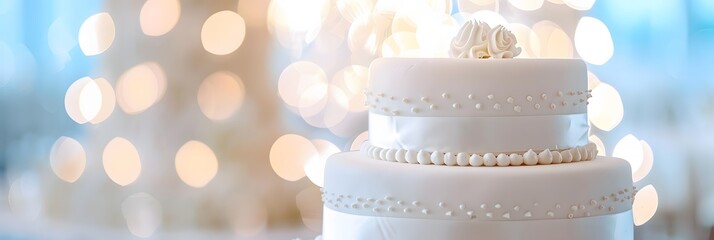 Wall Mural - Close-up of  wedding cake
