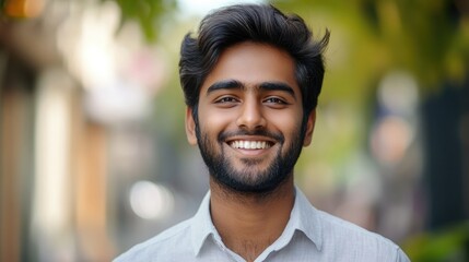 Smiling Indian Man in Streetwear