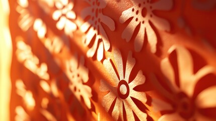 Intricate Lace Patterns with Sunlight