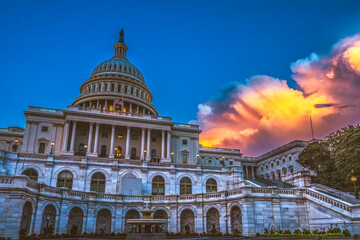 Wall Mural - US Capitol South Side Sunset Washington DC