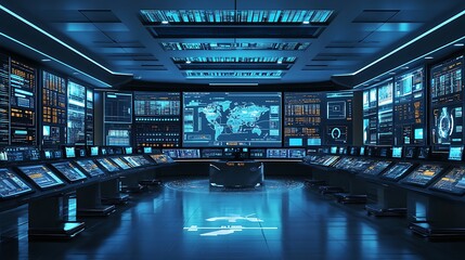 Poster - High-Tech Control Room for Managing Global Payment Gateways with Real-Time Data