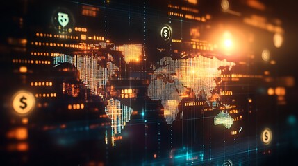 Poster - Detailed Visualization of Payment Gateway Network with Global Currency Connections