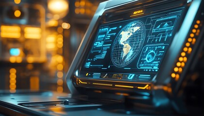 Poster - Global Payment Gateway Interface with Secure Digital Transactions and Currency Symbols