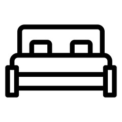 Wall Mural - bed icon 