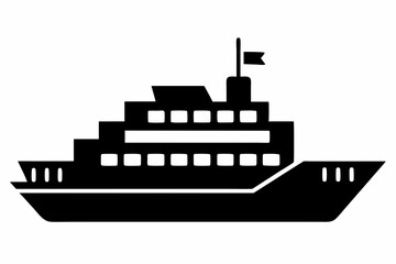 
sailing ship vector, Yacht motor boat nautical silhouette vector collection	
