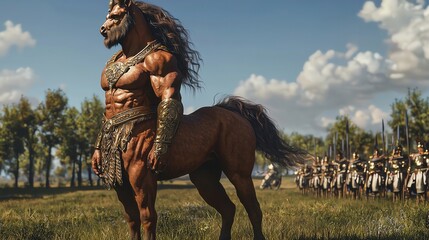 Centaur in an ancient battlefield