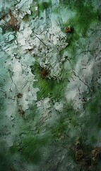 Wall Mural - concrete texture solid green background