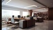 © bharath - Luxurious Office Space with a Panoramic City View, Blending Sophistication with Modern Business Aesthetics