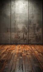 Poster - concrete wall dark gray 