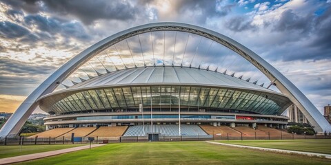 Iconic, modern stadium in Durban featuring a soaring arch and panoramic views, Moses Mabhida, Durban, South Africa, stadium