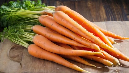  Fresh carrots ready for a healthy meal