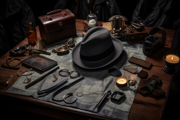 old detective equipment