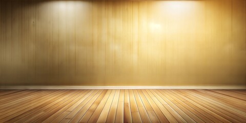 Wall Mural - empty room with wooden floor