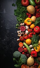 Poster - vegetables on a plate