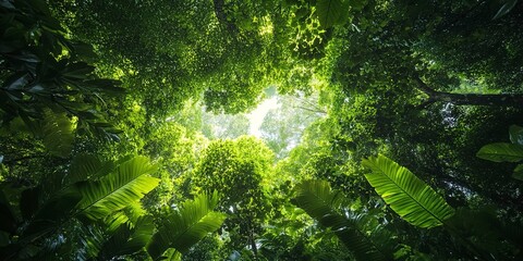 Poster - The lush green canopy of the rainforest is home to an incredible diversity of life 