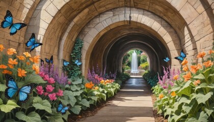 Medieval stone archway leading into an ancient church or castle, showcasing gothic architecture and historic details