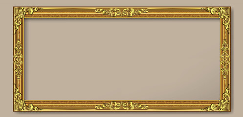 Poster - Vector design decoration pattern style. frame border design is pattern Thai style