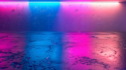 Vibrant Neon Gradient Background for Modern Design Concepts and Product Displays