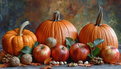 Poster - pumpkins and gourds