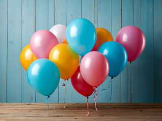 Festive Balloon Display: A Colorful Scene