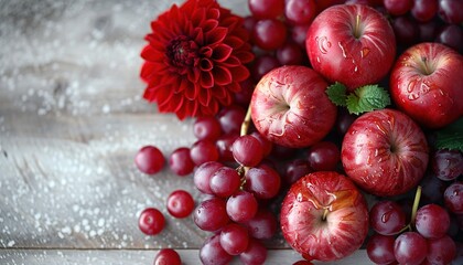 Poster - red apples in a bowl