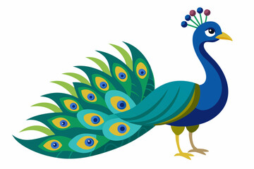 Wall Mural - Peacock vector illustration