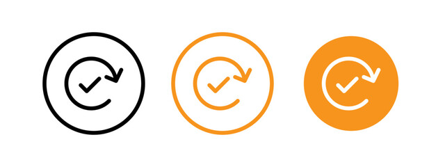 Continuous changes icon web design in vector